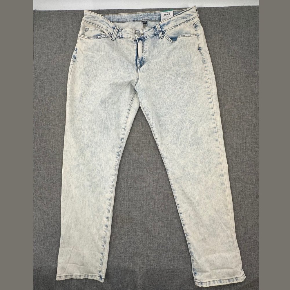 Brand New INC Denim Mid Rise‎ Straight Jeans 16/33 Indigo Acid MSRP: $69.50